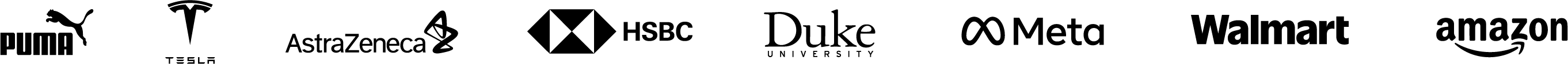 Logo display of companies that use Acrobat, including Puma, Tesla, AstraZeneca, HSBC, Duke University, Meta, Walmart, and Amazon.
